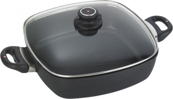 Сотейник квадратний з кришкою Swiss Diamond XD induction 28х28 см. 